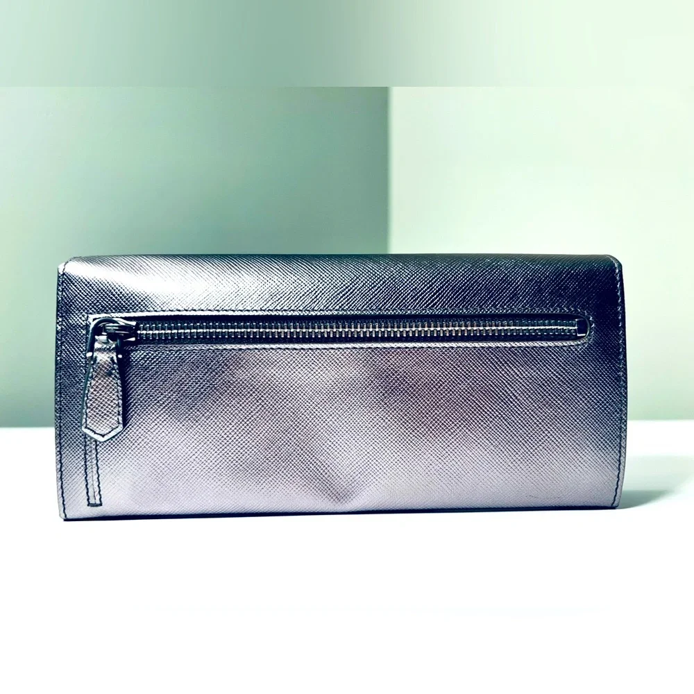 Prada Women's Metallic Wallet EUC